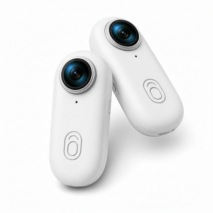 Deux caméras blanches originales sans logo